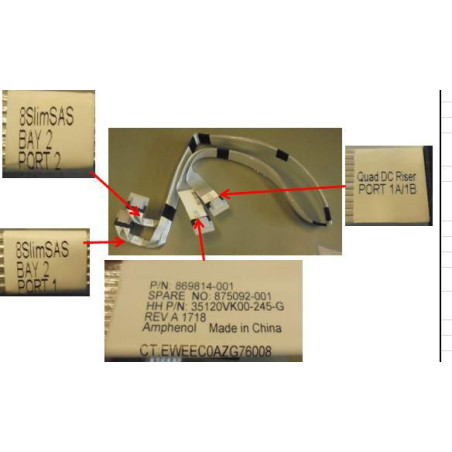Slim SAS NVMe direct attach