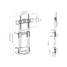 Vision X-Series VFM-F26W - Base - altura ajustable - para pa | APLIUM