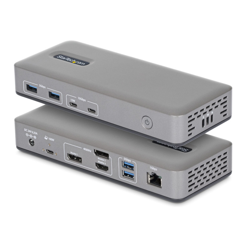 USB-C Dock 2x DP 1x HDMI 4K60 100W