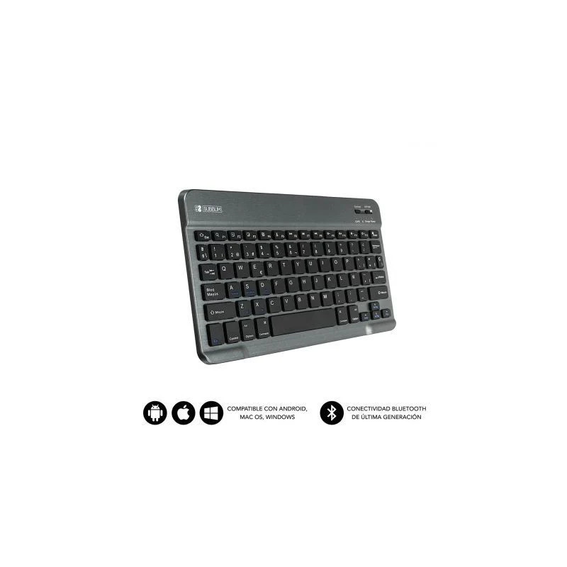 Teclado Compacto Inalámbrico Subblim Smart/ Gris