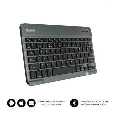 Teclado Compacto Inalámbrico Subblim Smart/ Gris