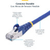 Cable Ethernet CAT8 Azul De 50CM - Snagless - S/FTP - Lszh | APLIUM