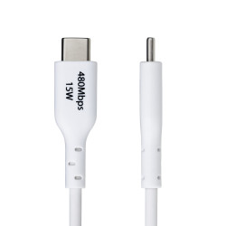 Cable Cargador Usb-a A Usb-c 1M - Usb-a A USB Tipo C Blanco | APLIUM