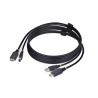 Cable Kvm HDMI Y USB 3.0 5GBPS De 1.8M | APLIUM