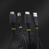 Cable Kvm HDMI Y USB 3.0 5GBPS De 1.8M | APLIUM