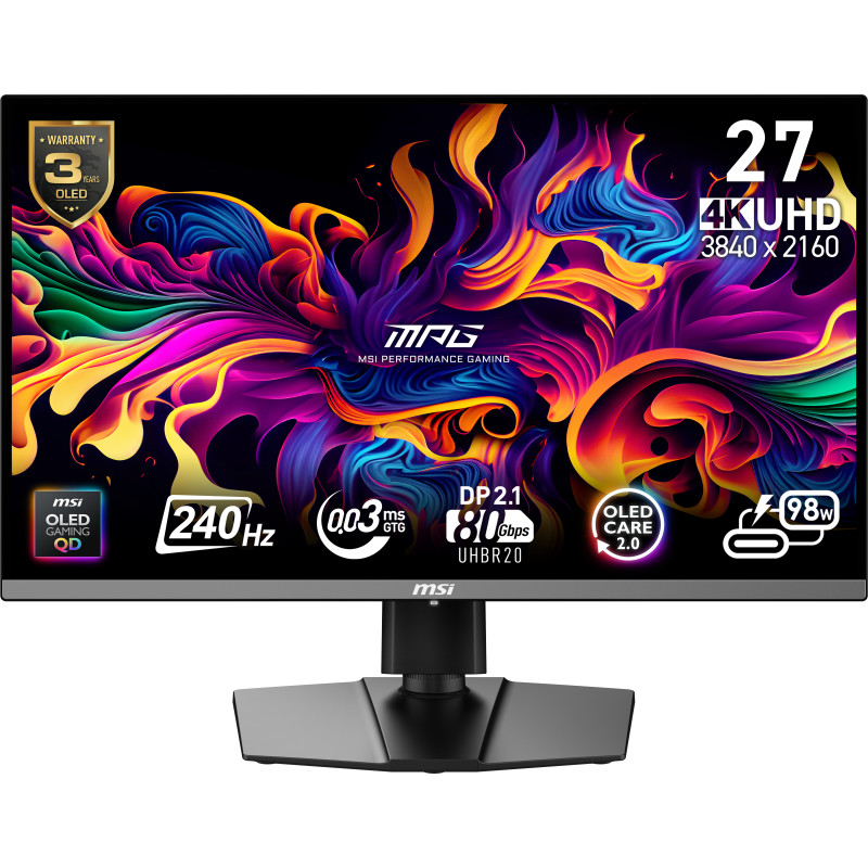 MSI MPG 272URX QD-OLED - Monitor OLED - gaming - 27" (26.5" | APLIUM