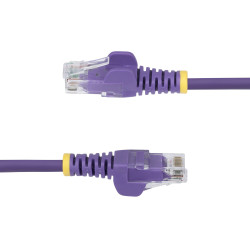 Cable Ethernet CAT6 Delgado 2.5M Morado - Snagless - Lszh | APLIUM