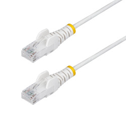 StarTech.com 7m White Slim CAT6 Ethernet Cable, Snagless, 28 | APLIUM