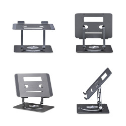 Soporte Elevador De Portatil Base Giratoria De 360 | APLIUM