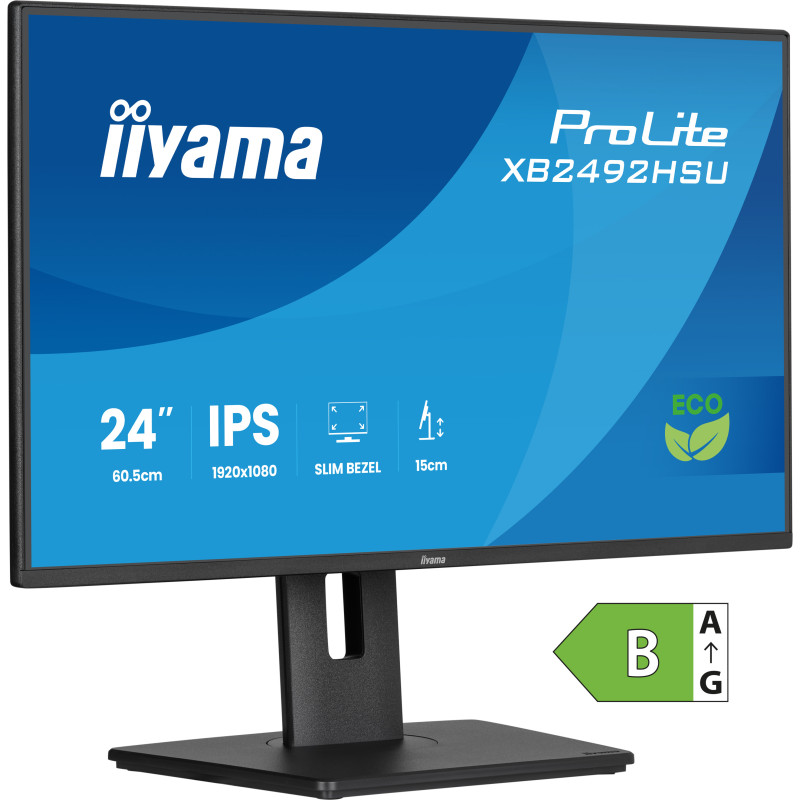 Monitor Iyama Prolite XB2492HSU-B1, 61 Cm (24"), 1080 X 1920 | APLIUM