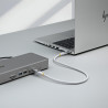 Cable USB4 50CM - Usb-c Certificado Usb-if 80GB Blanco | APLIUM