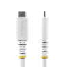 Cable USB4 2M - Usb-c Certificado Usb-if 20GB Blanco | APLIUM