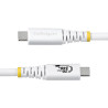 Cable USB4 2M - Usb-c Certificado Usb-if 20GB Blanco | APLIUM