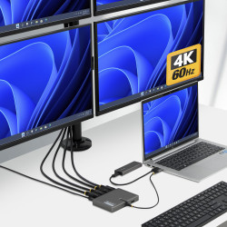 StarTech.com - Estación de conexión - USB-C / Displayport - 4 x DP - C