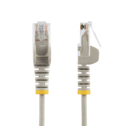 Cable Ethernet CAT6 Delgado Gris De 25CM - 28AWG - Lszh | APLIUM