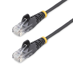 Cable Ethernet CAT6 Delgado Negro De 25CM - 28AWG - Lszh | APLIUM