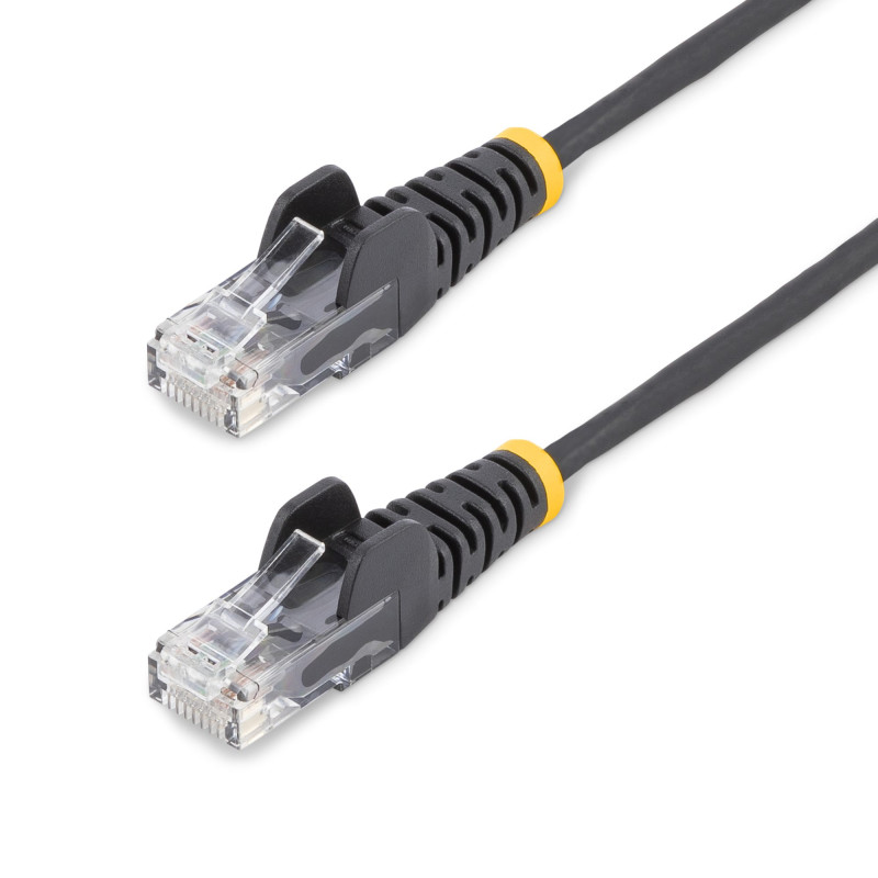 Cable Ethernet CAT6 Delgado Negro De 25CM - 28AWG - Lszh | APLIUM