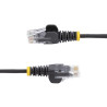 Cable Ethernet CAT6 Delgado Negro De 25CM - 28AWG - Lszh | APLIUM