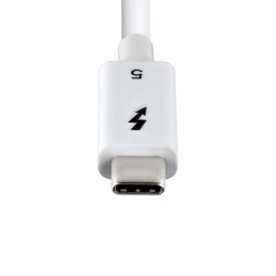 Cable Thunderbolt 5 Cert De 80CM - 80GBPS - Blanco | APLIUM