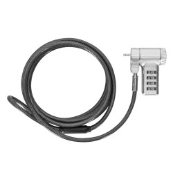 Targus DEFCON - Bloqueo de cable de seguridad - plata - 2 m | APLIUM