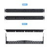 Panel De Parcheo 1U Keystone De Paso De 24 Puertos | APLIUM