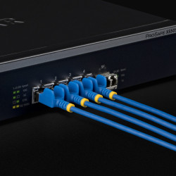 Cable Ethernet CAT6A Ultra Delgado 3M Azul Snagless Ftp | APLIUM