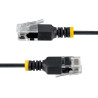 1m Black Ultra Slim CAT6a Cable