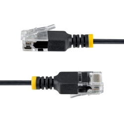 2m Black Ultra Slim CAT6a Cable