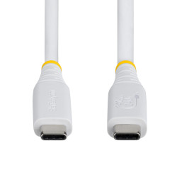 Cable USB4 1M Usb-c - 40GBPS Certificado Usb-if - Blanco | APLIUM