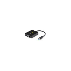 USB 3 Dual Port Gigabit Ethernet Adapter