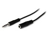 2m Slim 3.5mm Stereo Extension Cable M/F