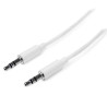 3m White Slim 3.5mm Stereo Audio Cable
