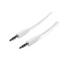 3m White Slim 3.5mm Stereo Audio Cable