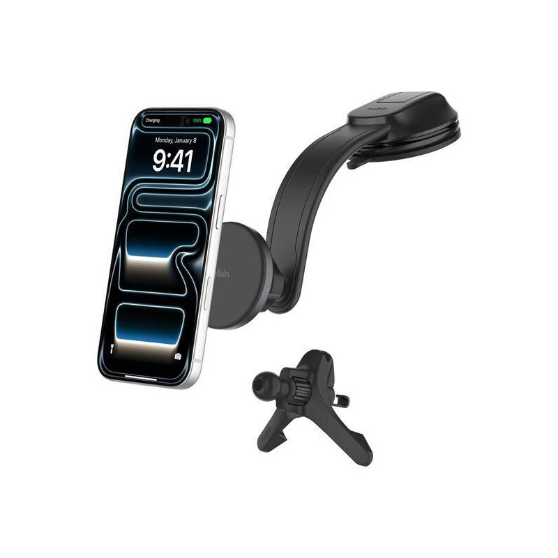 Belkin - Soporte de carga inalámbrico para el coche - magnético, con s