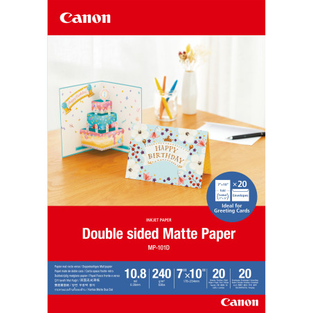 Double Matte Photo Paper 7x10 20 sheets