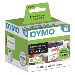 Rollo Etiquetas Labelwriter 70X54MM Blanco Dymo S0722440 | APLIUM