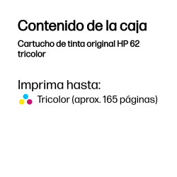 HP C2P06AE#301 - Ink Cartridge No 62 C/M/Y Blister | APLIUM