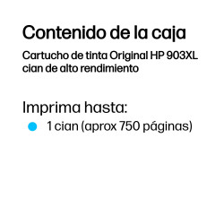 HP 903XL - 8.5 ml - Alto rendimiento - cián - original - blí | APLIUM