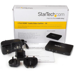 StarTech.com Divisor HDMI de 2 Puertos de Vídeo 4K - Splitter Multipli