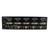 Conmutador Switch Kvm Para 4 PC 2 Pantallas DVI VGA Audio US | APLIUM