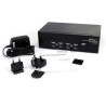 Conmutador Switch Kvm Para 4 PC 2 Pantallas DVI VGA Audio US | APLIUM