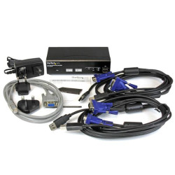 2 Port USB VGA KVM Switch with DDM