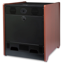 12U Office Server Cabinet w/Wood Finish