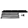 1U Rack Cable Management Panel with Ties