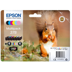 Epson 378 Multipack - Paquete de 6 - negro, amarillo, cián, magenta, m