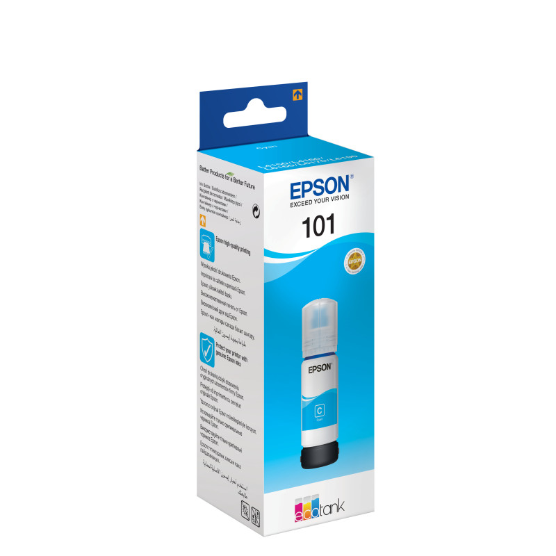 Epson 101 - 70 ml - cián - original - depósito de tinta - para Epson L