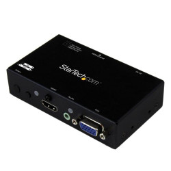 Startech Switch Conversor 2x1 VGA + HDMI a HDMI con Conmutado Priorita