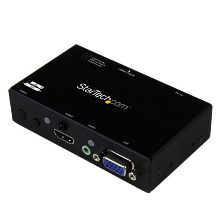Startech Switch Conversor 2x1 VGA + HDMI a HDMI con Conmutado Priorita