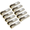 Paquete De 10 Modulos SFP RJ45 Transceptores Gigabit | APLIUM