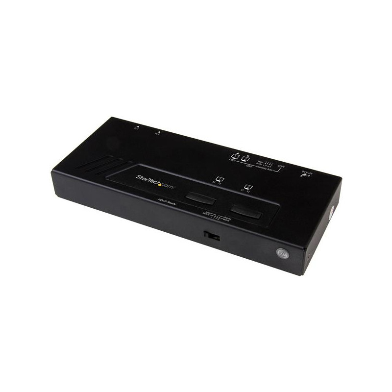Startech Switch Selector Matricial HDMI 2x2 - Conmutador 4K con Detecc